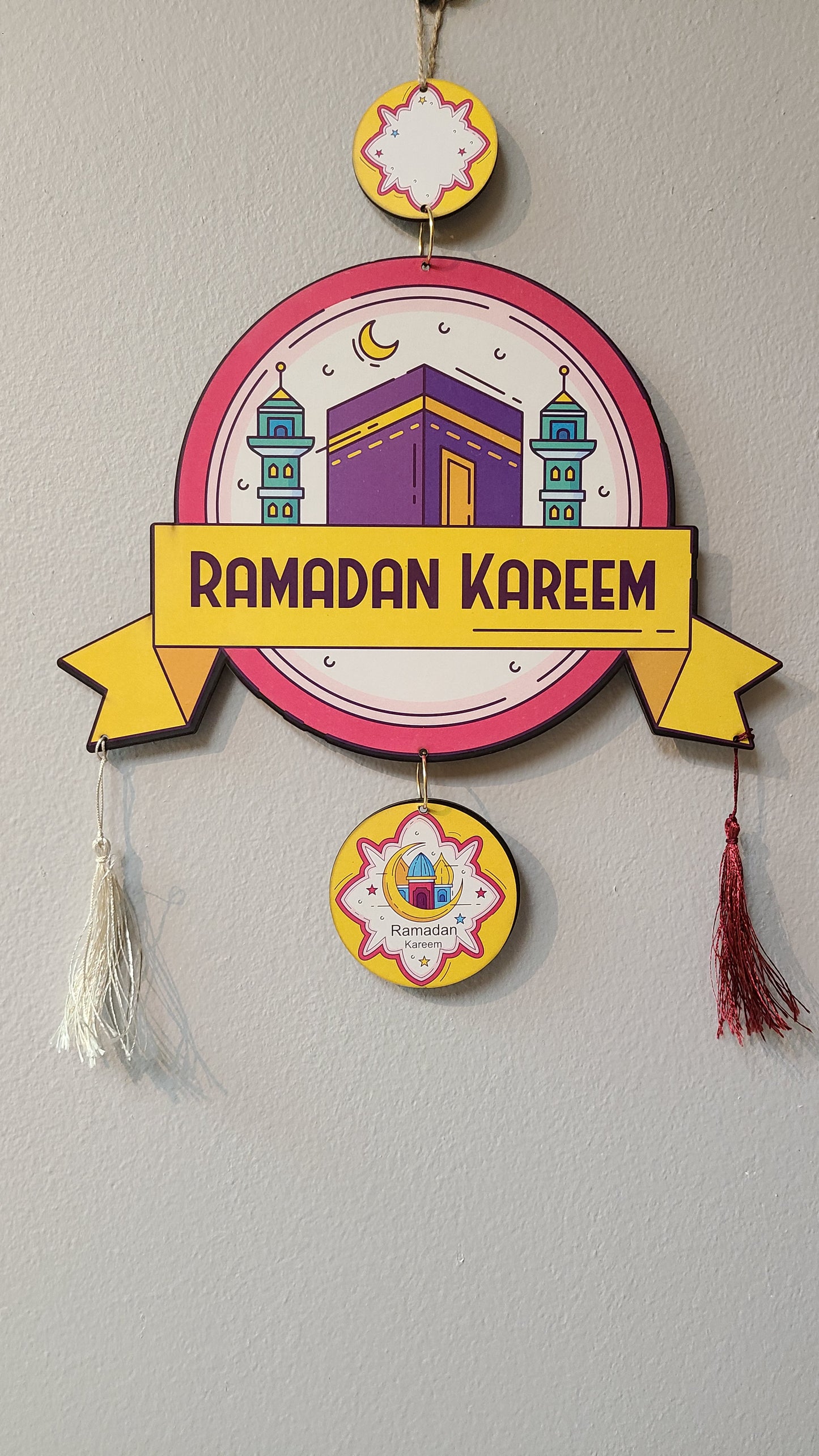 Ramadan Medium Hanging Wooden Decor