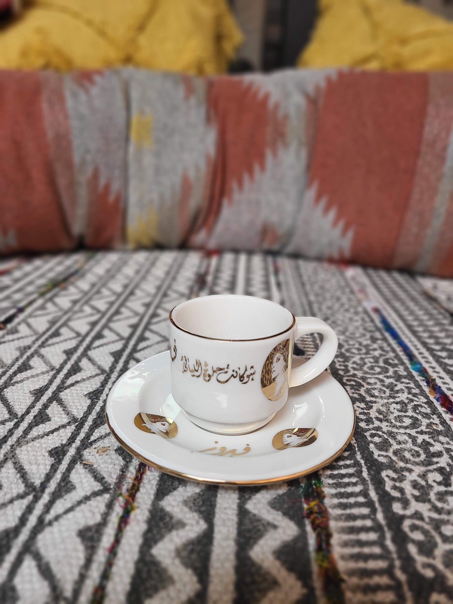 Fayrouz Turkish Coffee Cups & Coasters