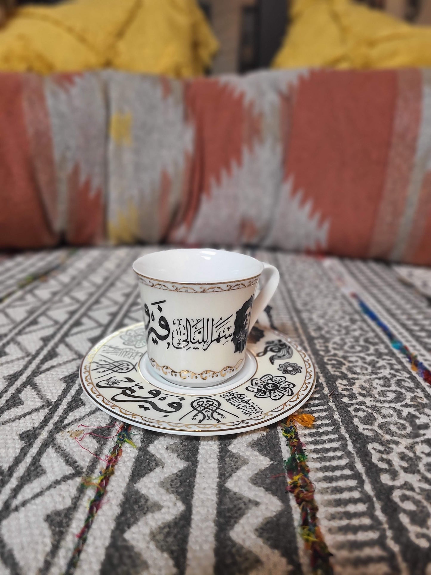 Fayrouz Turkish Coffee Cups & Coasters